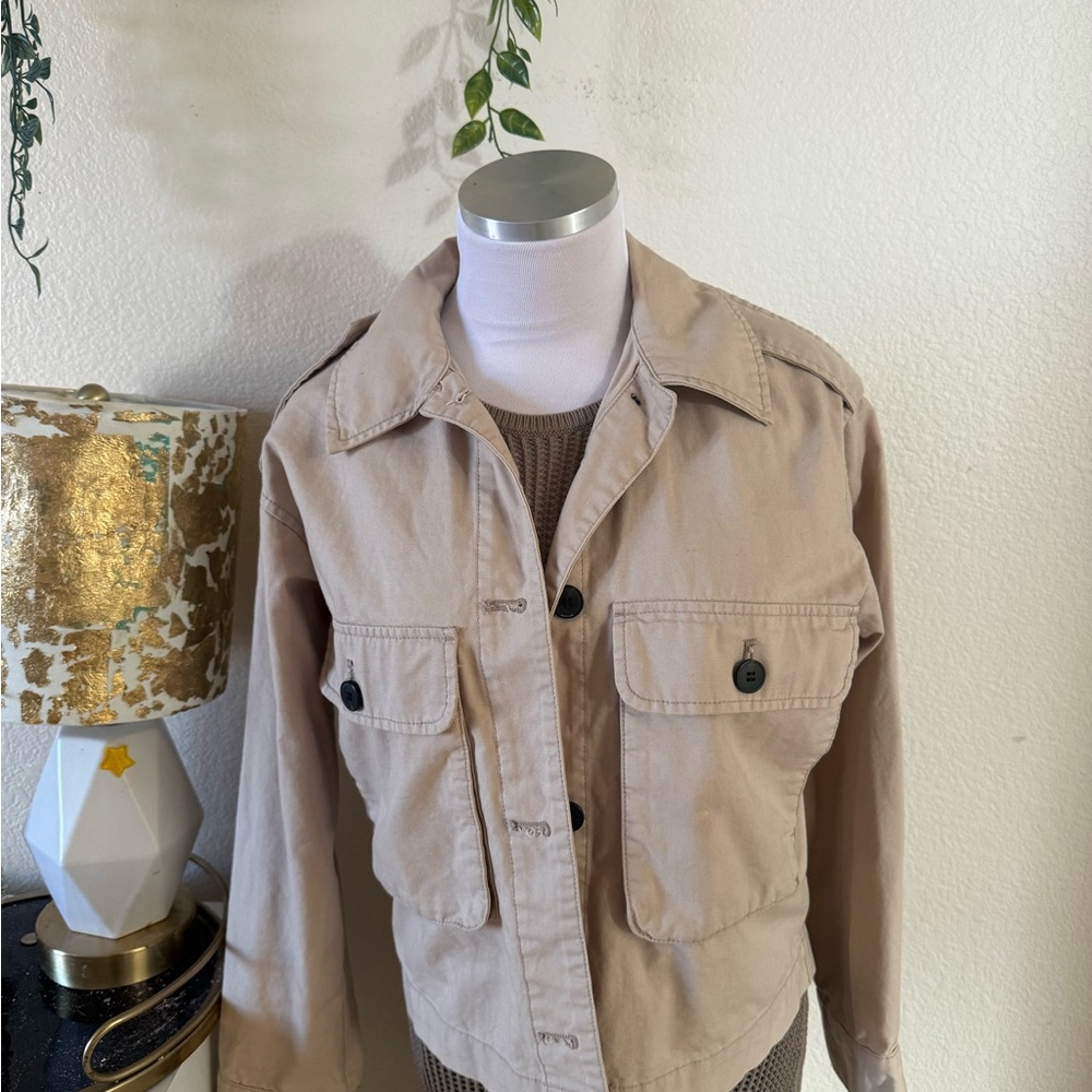 H&M Tan Utility Jacket - Picture 2 of 5
